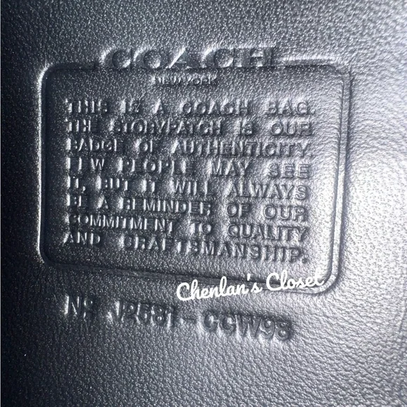 NWY Coach Tabby Shoulder Bag 26 with Pins Black Leather - Picture 11 of 13